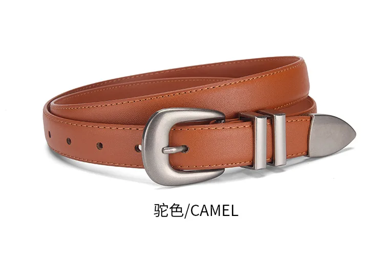 Internet Popular Cowhide Belt Women's Fashionable Versatile Decorative Dress Jeans Leather Belt