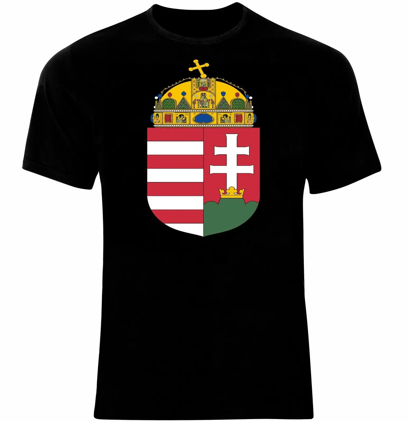 

Coat of Arms Of The Hungary Hungarian Arms Flag T-Shirt. Summer Cotton Short Sleeve O-Neck Mens T Shirt New S-3XL