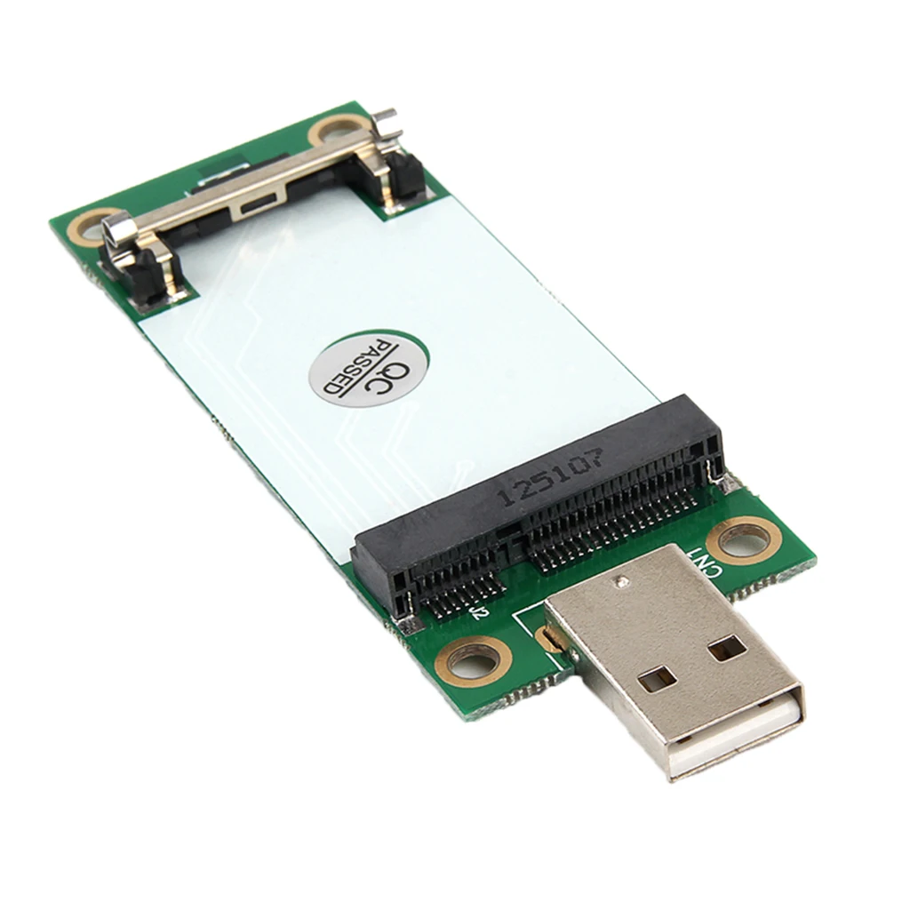 Mini PCI-E To USB Adapter With SIM Card Slot - For WWAN/LTE Modules, 6pin/8pin SIM, Includes Antennas