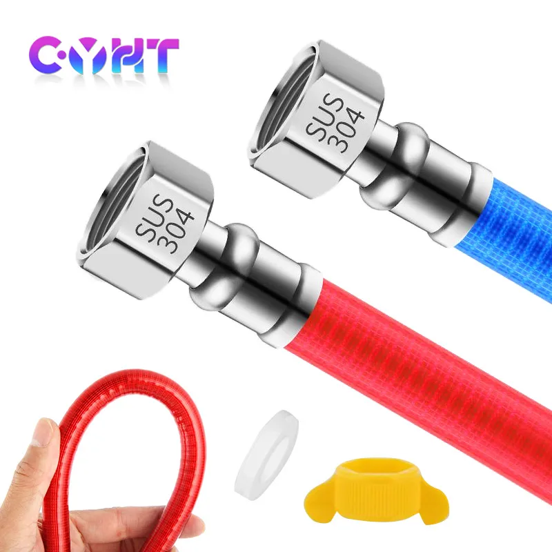 Tuyau Gaz Butane 80 Cm Inox 304 – Raccord Rapide 8-12 Mm + G1/2 Rotatif, Flexible & Sécurisé Pour Cuisinière, Chauffe-eau