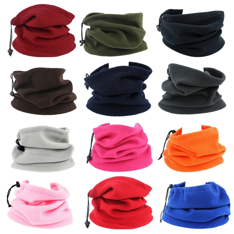 

Fleece Neck Warmer Scarf Windproof Ski Face Mask Heavy Winter for Head Bandana Garter for Skiing Hiking Cycling Drop Shipping
