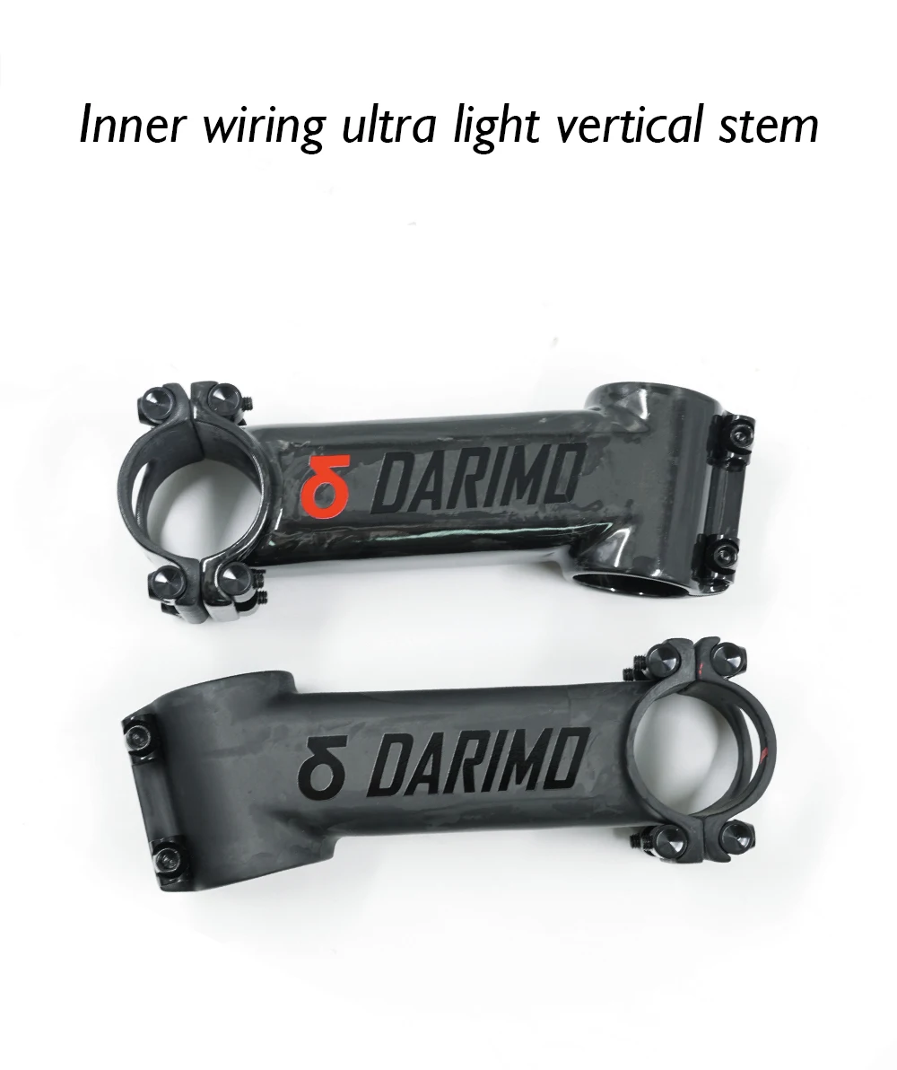 DARIMO IX4 Vollcarbon-Vorbau, geeignet für Road/x-cross/MTB, UD matt, 31,8 mm, 6 ° /12 ° /17 °, 60-120 mm, Fahrradzubehör – Detail 2