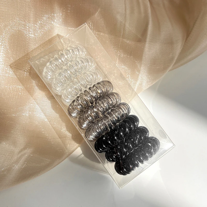 9 PCS Women's Hair Accessories Rubber Hair Bands Girls Phone Cord Spiral Bands Cute Elastic Girls Rubber hair bands hair accessories