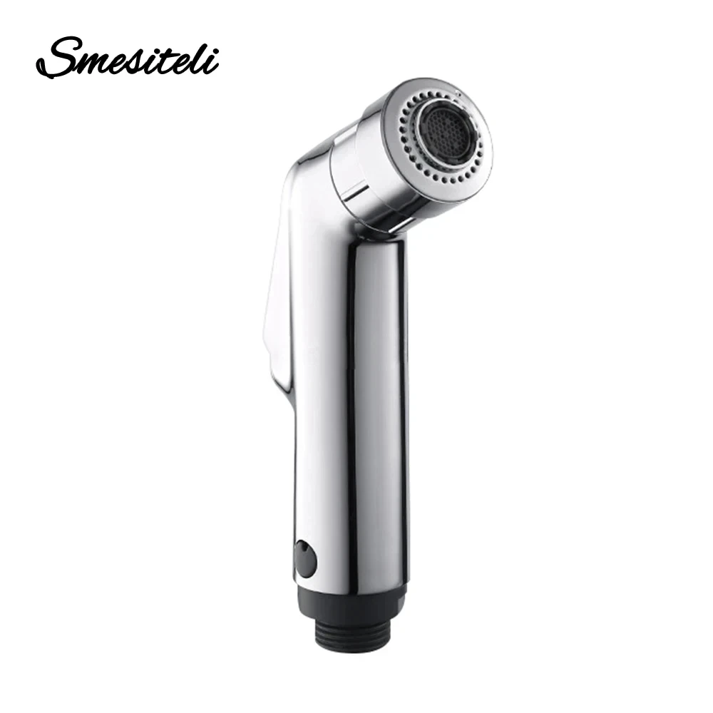 Smesiteli Promotions Retail High Quality Two Functions ABS Plastic Chrome Finish Bidet Shattaf Spray Toilet Shower Single Head 2