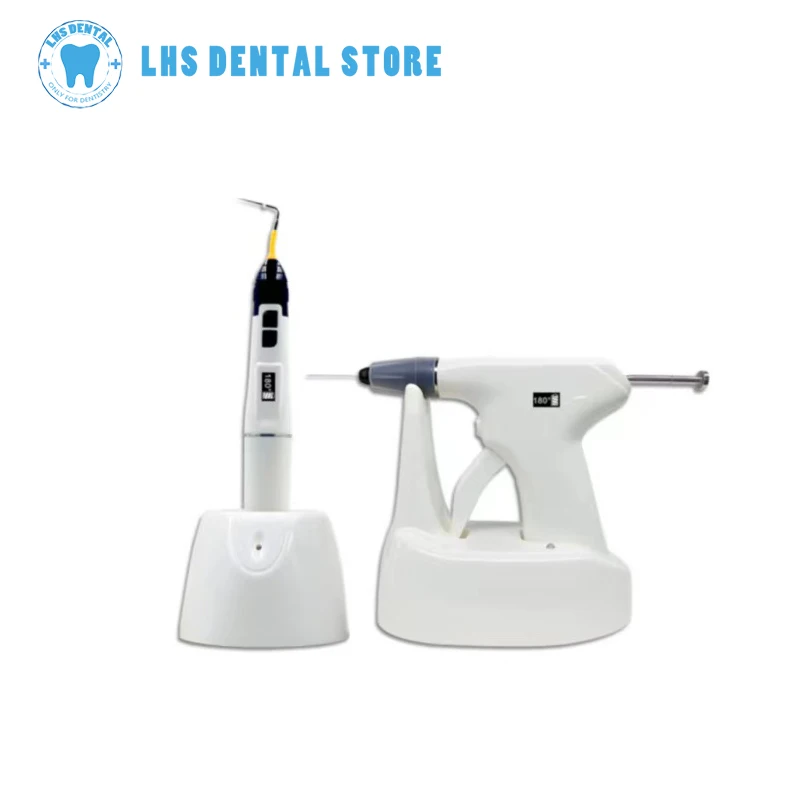 

Dental Endo Obturation System R20 2 in 1 Hot Melt Filling Gun Pen OLED LCD Display 4PCS Heating Tip Endodontic Dentist Equiment