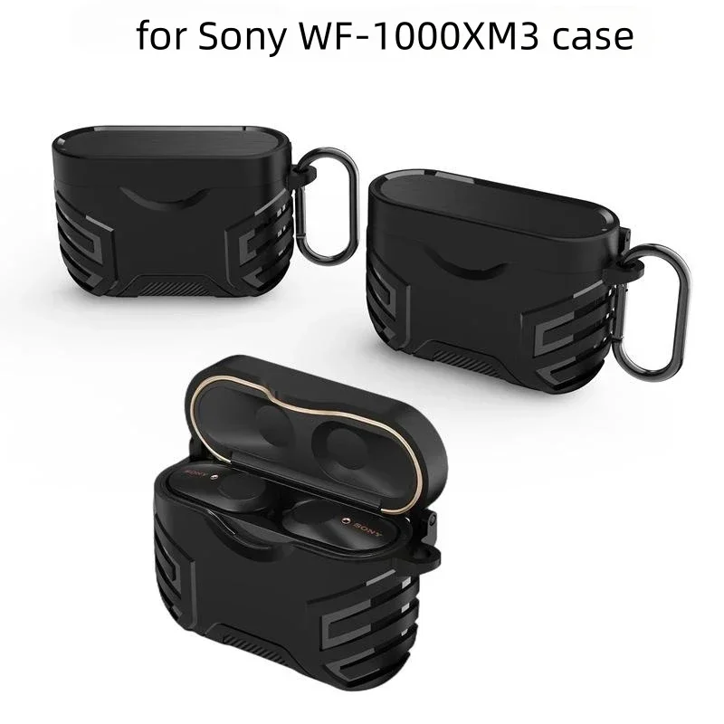 Shockproof Armor Earphone Protective Cover with Keychain, Durable and Drop-Proof