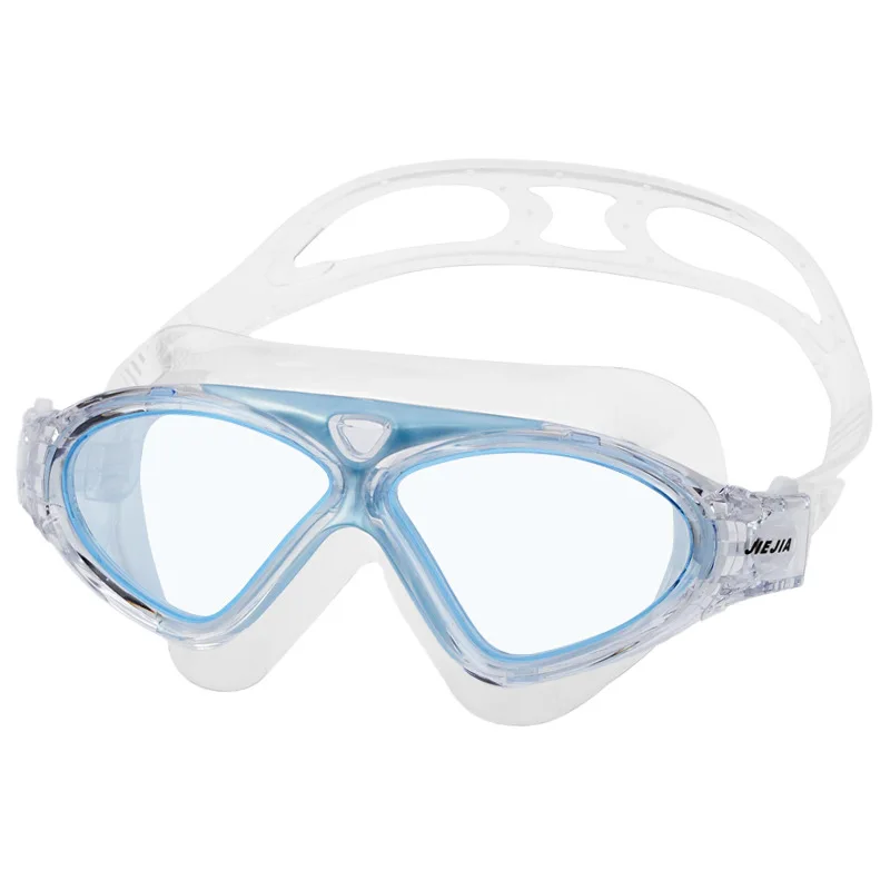 Jiejia Big Frame Professional Swimming Goggles for Men Women Swim Glasses Anti-fog HD Waterproof Silicone Adult Diving Eyewear 2