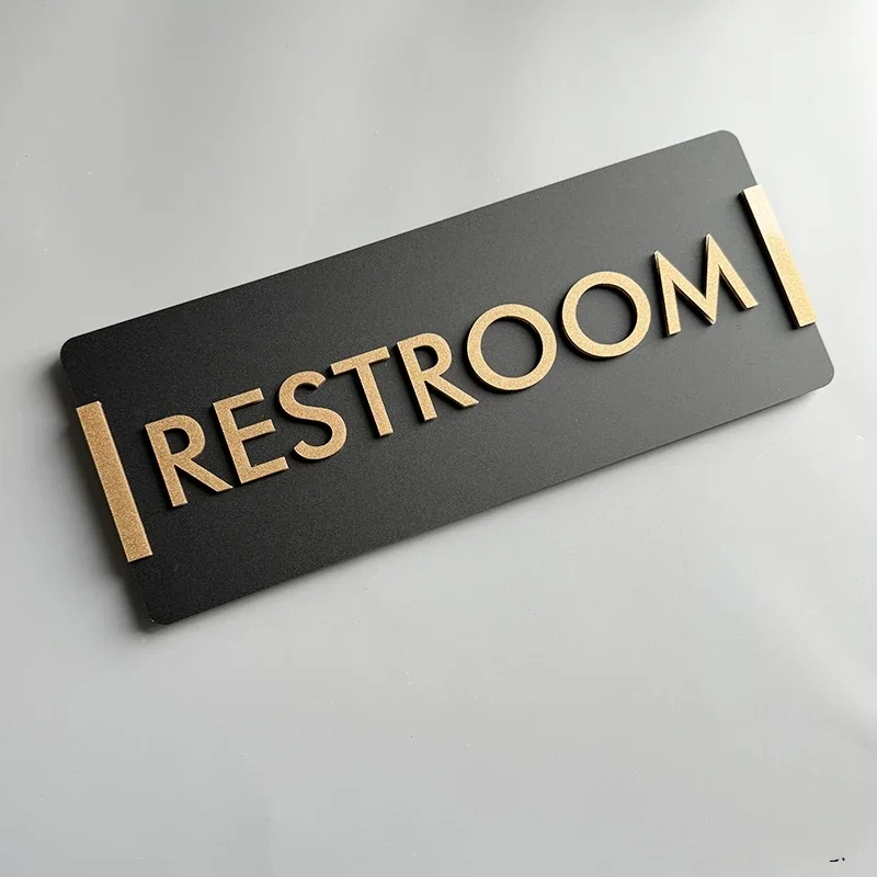 Restroom Signage Creative Signage Instructions Wall Sticker Placards Bathroom Instruction Sign Acrylic Toilet Plaque