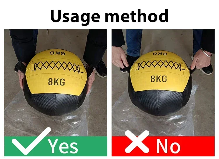 Gym Equipment 2kg Weighted Fitness Exercise Leather Soft Slam Medicine Ball