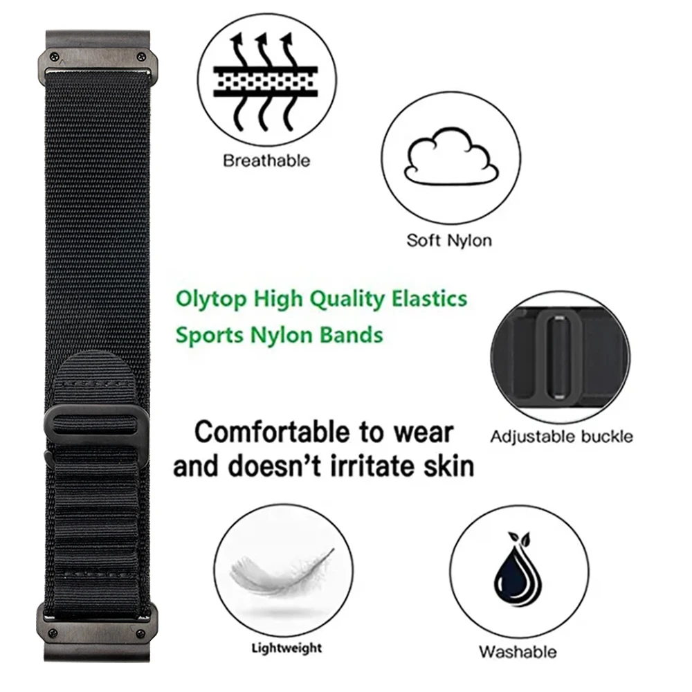 Versatile Nylon Watch Strap - Premium Smart Watch Band Replacement