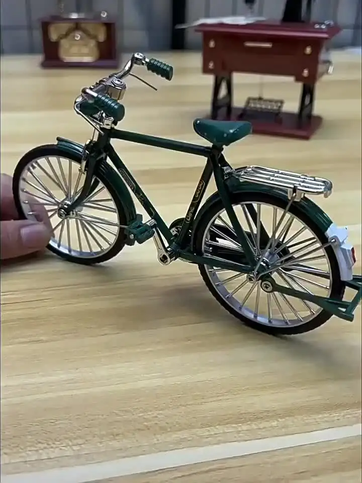 thumbnail image 2 of TOGEVAL Vintage Scale Bike Model Retro Bicycle 2 of 14