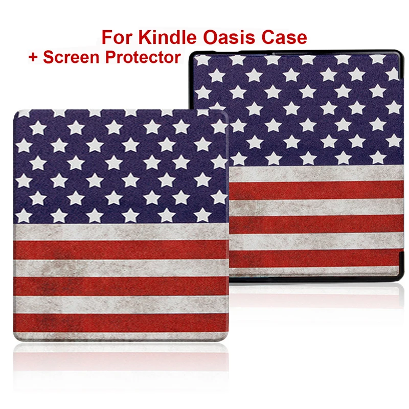 Premium PU Leather Book Cover with Screen Protector and Auto Sleep/Wake Function