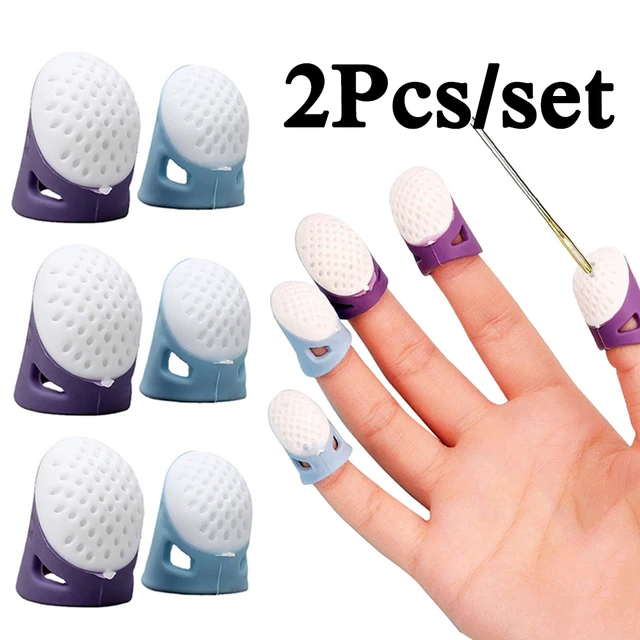 Rubber Sewing Non-slip Thimble DIY Protection Finger Accessories Soft  Silicone Hand Sleeves Guard Caps Needlework Quilting Tool - AliExpress