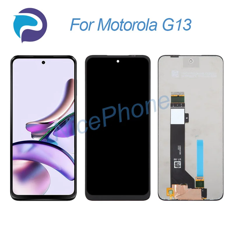 

Для Motorola G13 ЖК-дисплей сенсорный экран дигитайзер в сборе Замена 6,5 "Moto G13 экран ЖК-дисплей