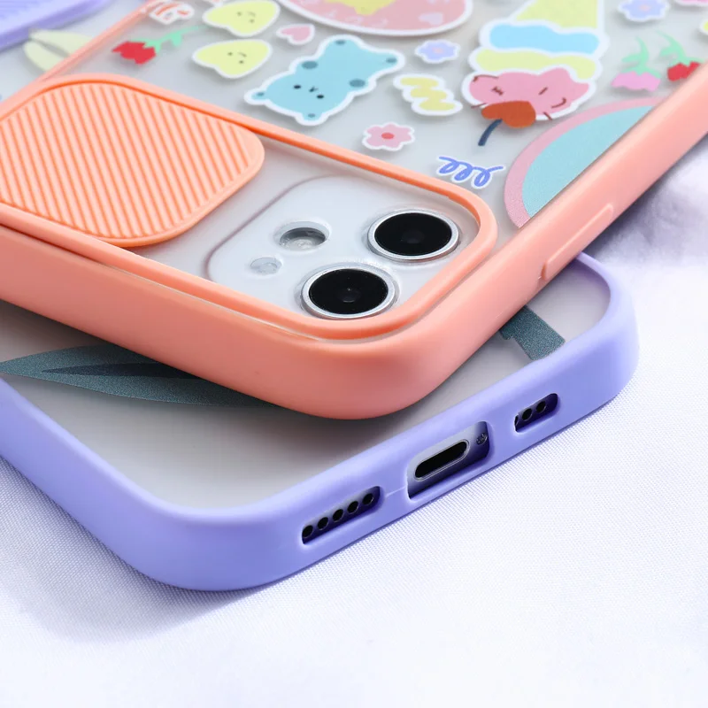 Case for iPhone 11 Case iPhone 13 11 12 Pro Max Funda Slide Luxury Case for Iphone 6 s 7 8 Plus 12 13 Mini XS Max X XR SE 2 Back