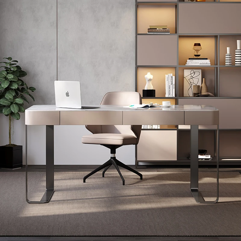 Executive Standing Office Desk Drawers Modern Supplies Luxury Floor Computer Desks European Long Mesa De Computador Furniture