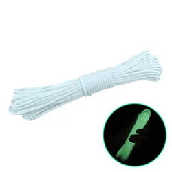 Luminous Outdoor Survival Fluorescent Rope - Glow - in - the - Dark Nylon Paracord - 1M (White)
