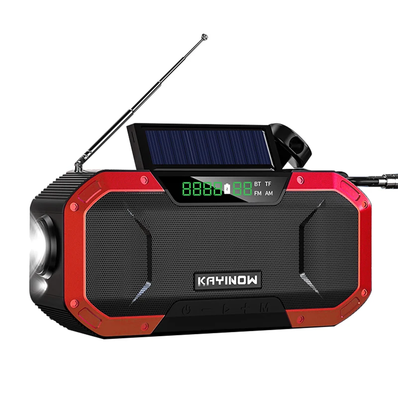 

Solar Compact Versatile Reliable Long-lasting Emergency Power Bank Am/fm/noaa Weather Alerts Camping Highly Sought-after Crank