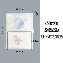 Versatile Pocket Card Photo Album and Scrapbook Binder Holder (6Inch  80Pockets)