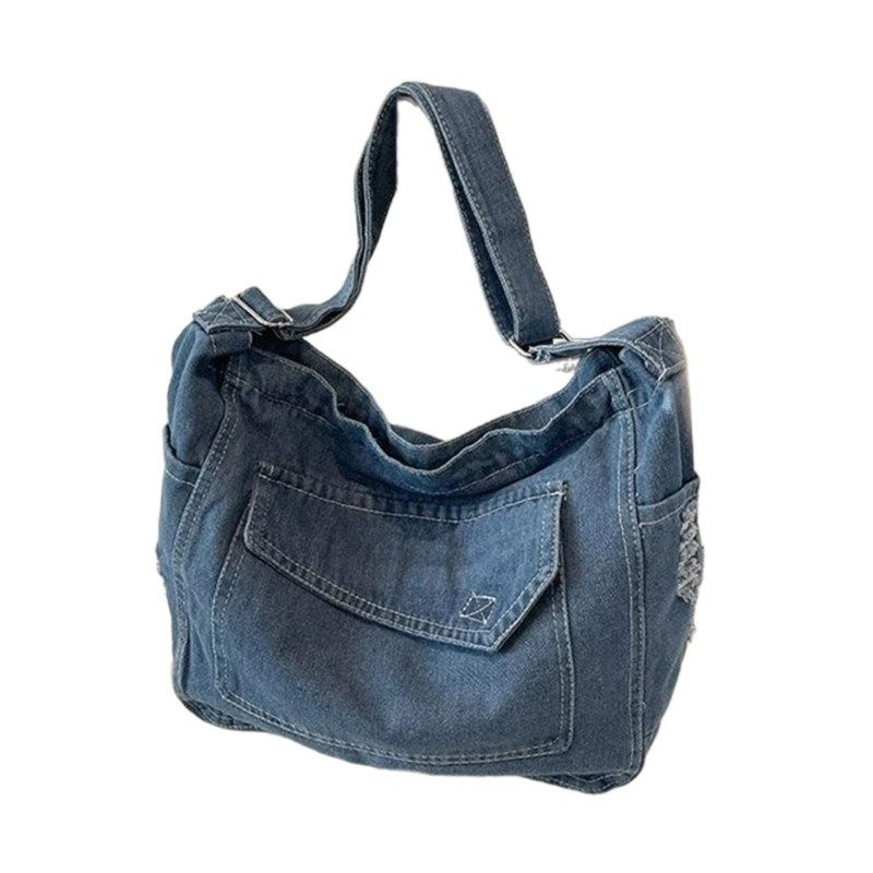 Denims Shoulder Bag for Women Large Capacity Messengers Bag Casual Crossbody Bag