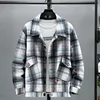 Fashion Streetwear Plaid Jacket Men Plus Size 11XL 12XL Woolen Jacket Spring Autumn Plaid Coat Male Big Size 11XL 12XL 3