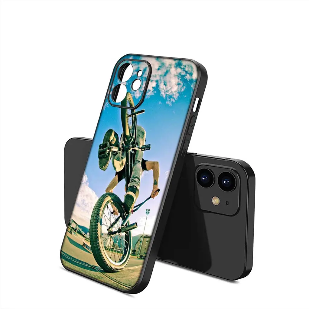 thumbnail image 1 of Funda de teléfono de Arte de ciclismo de montaña para Apple iPhone 15 14 Plus 13 12 Mini Pro Max + 13Pro 14 + 15 + Coque Flexible, 1 of 5