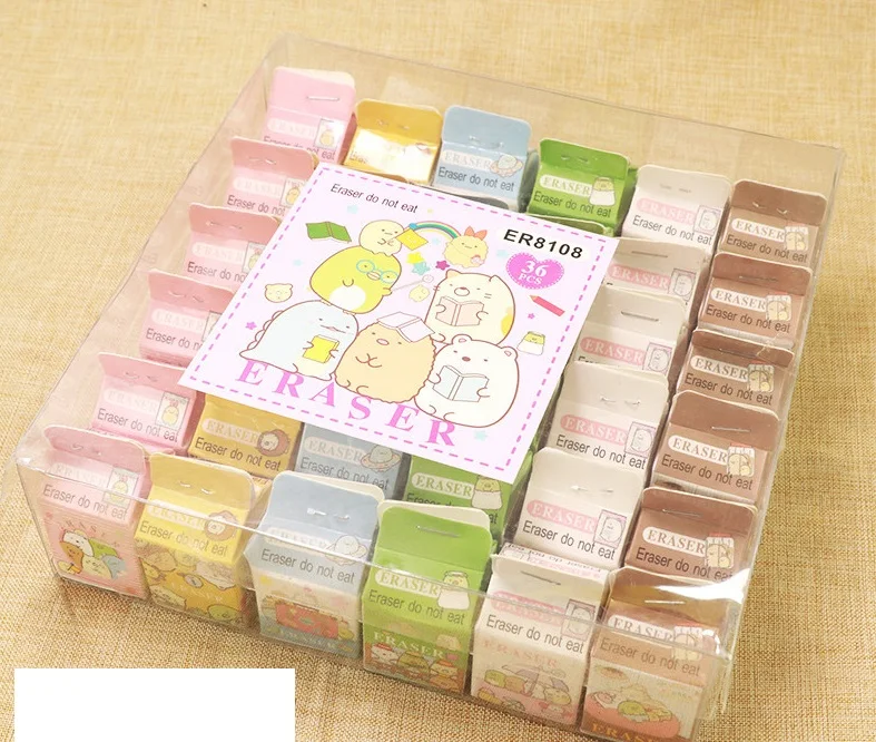 SUMIKKO GURASHI لطيف ممحاة على شكل حيوانات ممحاة ق...