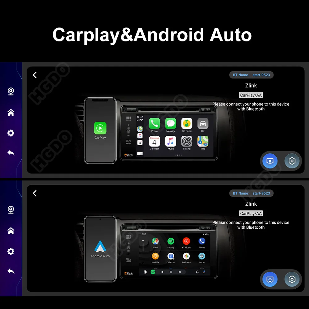 HGDO 4K ī÷  ķ, 8 ھ, ȵ̵ 10, 4G ڵ DVR, 4 + 64G ̷  ڴ, GPS ׺̼,  ADAS ī޶