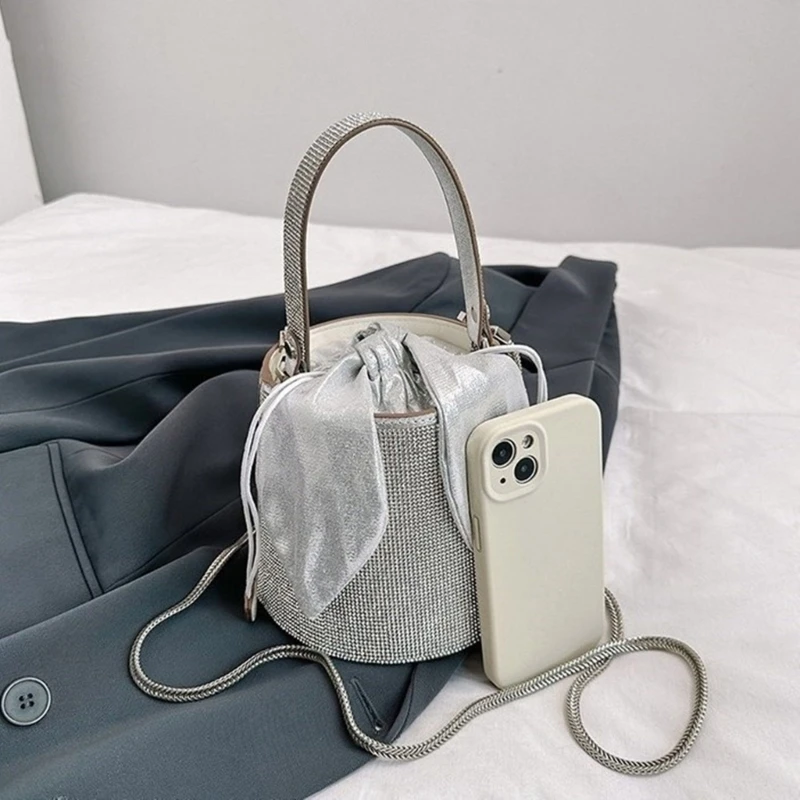 Women Shoulder Crossbody Bag Bucket Bag Trend Evening Clutch Purse E74B