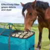 Horse Hay Bag Hay Feeder Hangable Storage Supplies Bag Feeder Tote For Livestock Barn Cattle Goat Horses Sheep Stalls