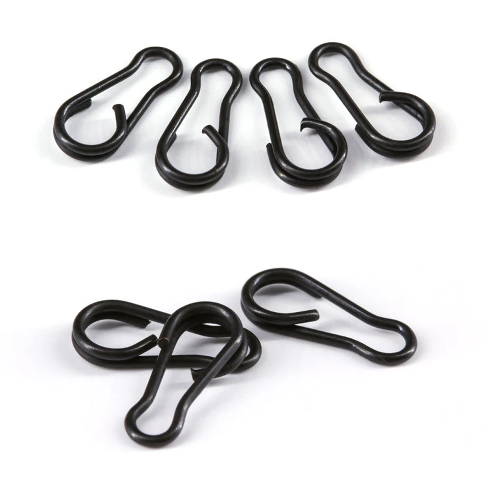 40pcs Quick Change Clips Carp Fishing Snap Duo Lock Swivel Rigging Link Accessories