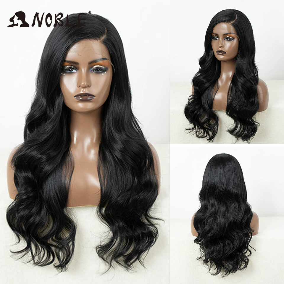 

Noble Hair Synthetic Lace Front Wig Long Wavy 26 Inch Highlight Wig C Part Lace Wigs For Women Lace Wig Ombre Blonde Cosplay Wig