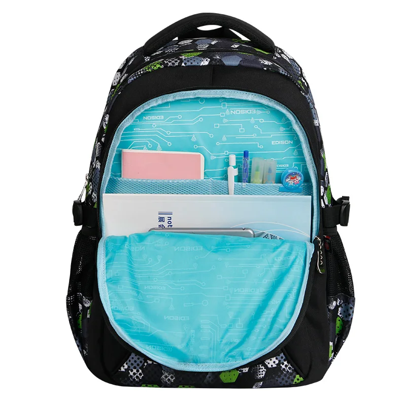 Top Quality Orthopedic Boys School Bags Football Pattern Backpacks Children Kids Satchels Boys Shoulder School Bag Kids Packsack 3