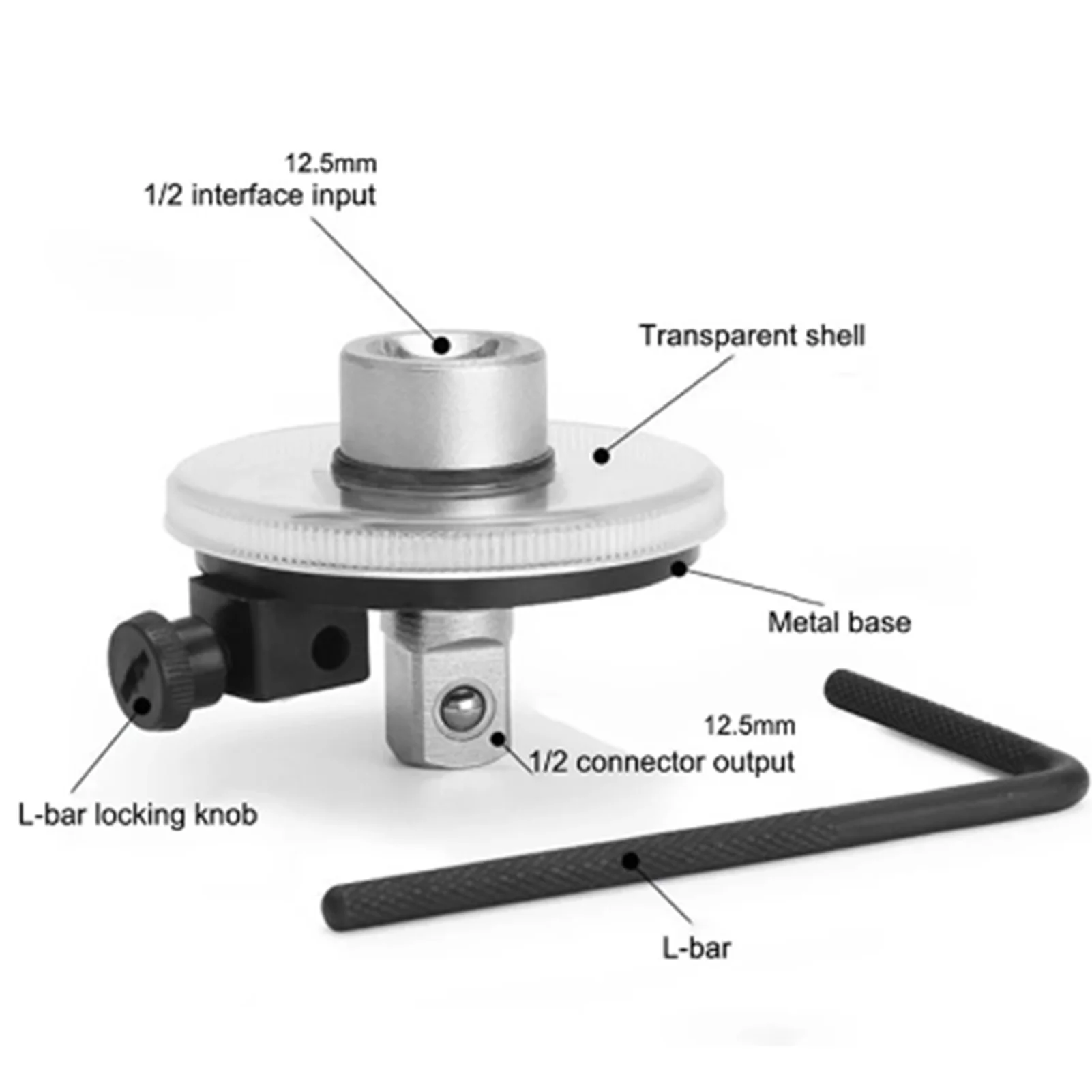 Torque Wrench Angle Gauge Tool Rotation Measure Tool Wrench for Automotive Mechanic Car Garage