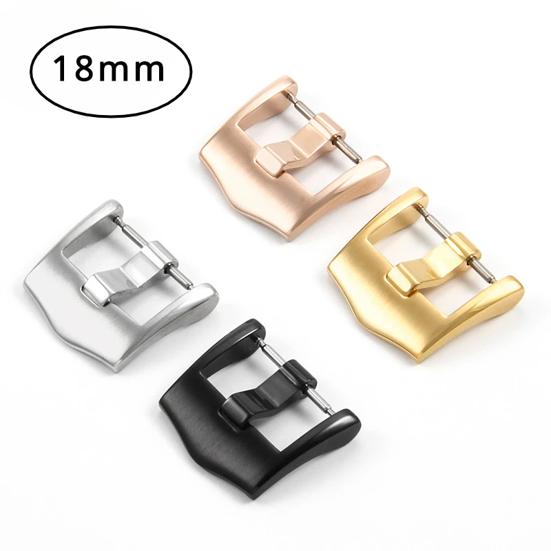 Accessori Per Orologi 18 20Mm Per Omega De Ville Series Strap Watch Button Pin Buckle Chiusura Ad Ago Per Orologio In Acciaio Inossidabile