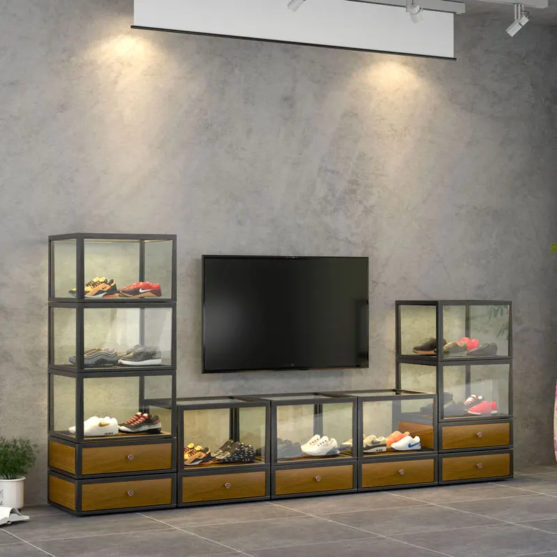 

1 Room Multi-Functional Personalized Display Cabinet Made of Glass Small Side Cabinet with Light