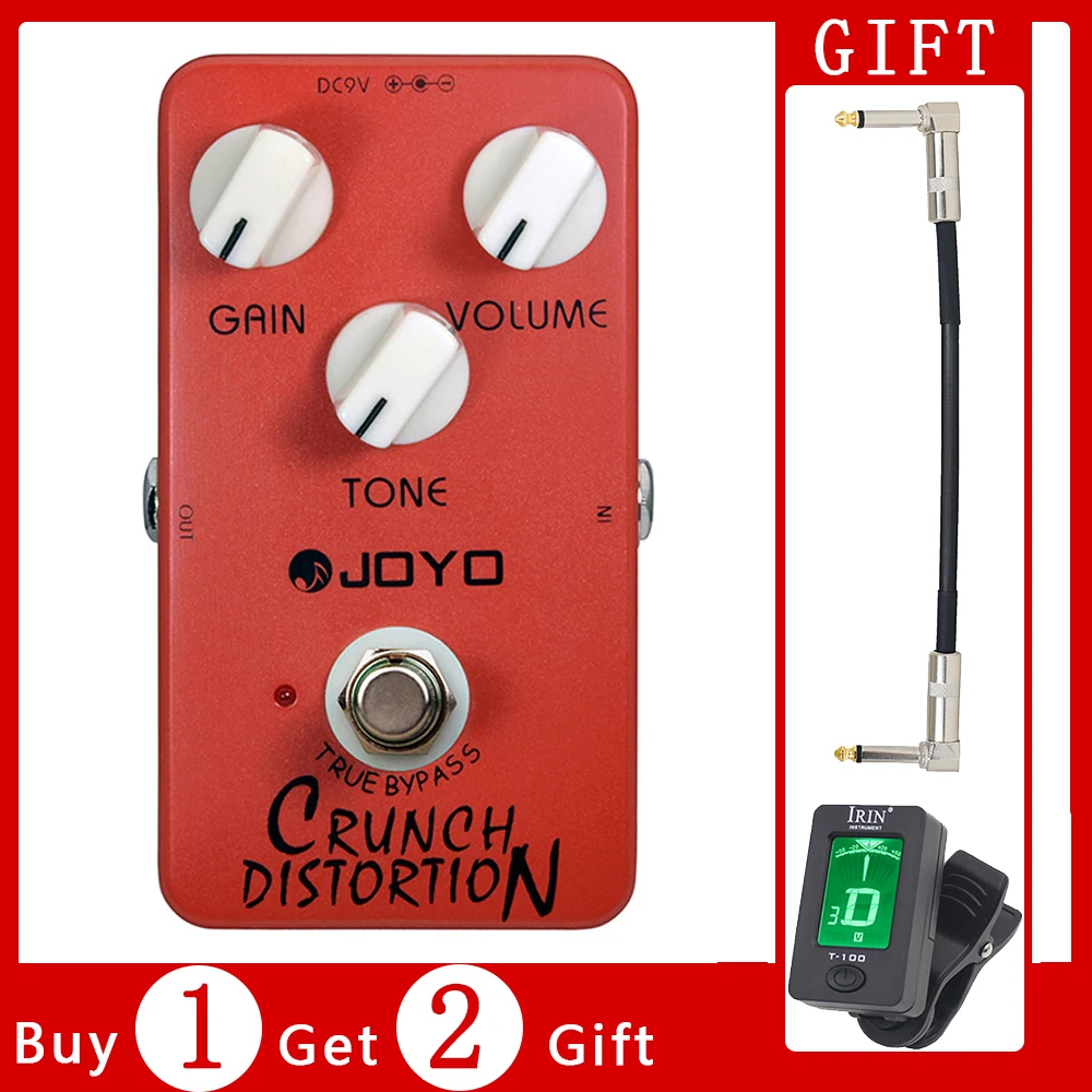 

JOYO JF-03 Crunch Distortion Guitar Effects Pedal True Bypass British Classic Distortion Great Response Sustain Guitar Pedal