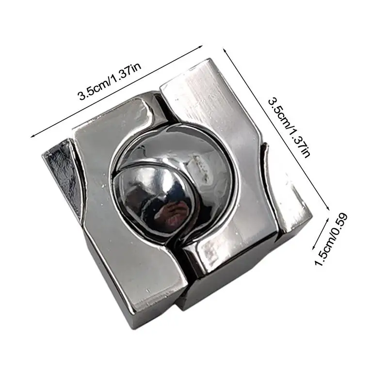 Decompression Magic Ball Metal Spinning Fidget Toys Fingertop Focus Sensory Transformable Toy Stress Relief Toys For Kids Adults