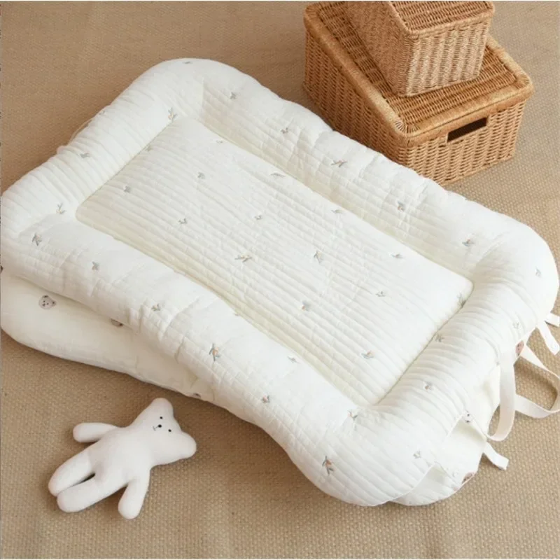 Portable Mattress with Double-sided Use 3D Breathable Mesh Mattress Portable Mattress Kindergarten Newborn Pure Cotton Quilted 5