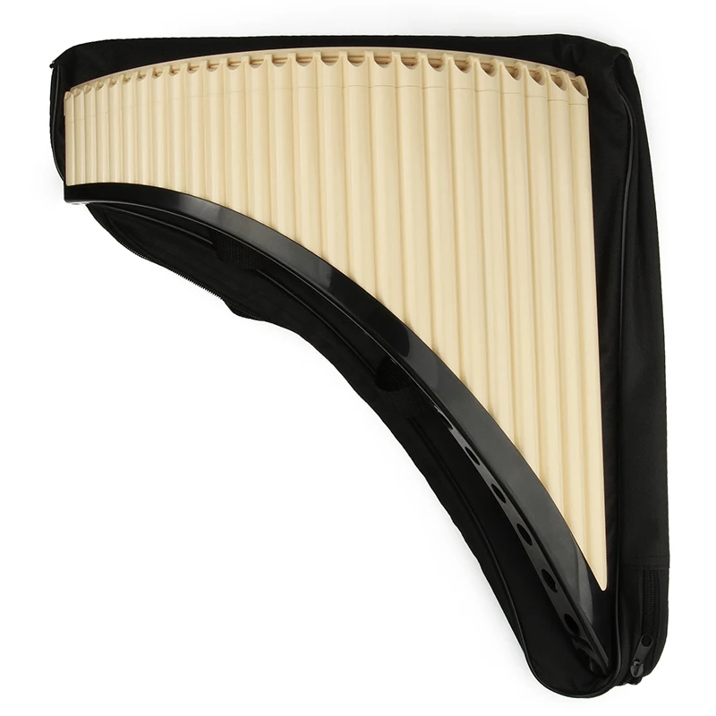 Flute With Bag For Musical Instruments C Key Flute ABS Plastic Material Romania 26 Panpipes Flauta