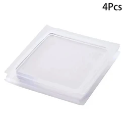 ♥ Non - Slip Clear Silicone Floor Protector Pads for Furniture (Square Shape) (4Pcs)