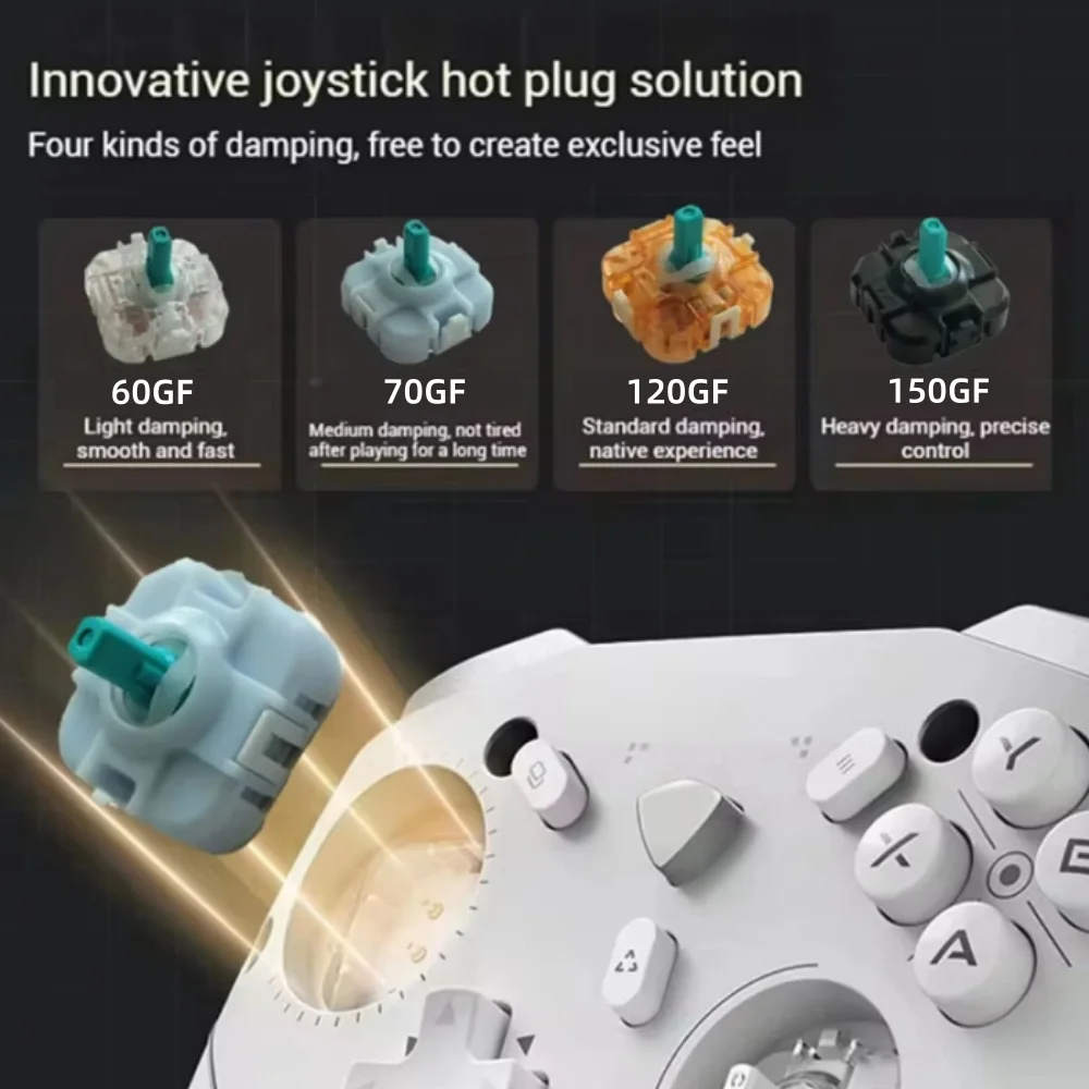 메카닉 홀 핫 스왑 조이스틱 JS20용 TMR 2개, G6pro G5pro V2 게임 컨트롤러 Jh20 호환 다중 촉각 옵션