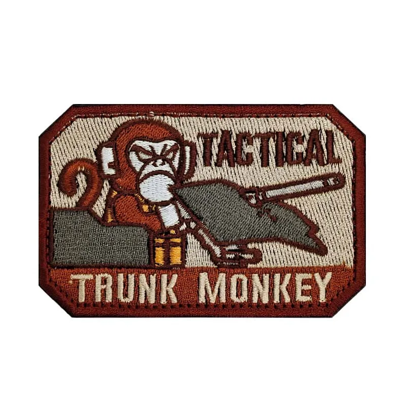 I'am Scharfschützen stamm Affe taktische Patch Emblem Stickerei, Armband Abzeichen Aufkleber, militärische taktische Patches Klett verschluss – Detail 7