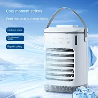 Mini climatiseur portable avec ventilateur de refroidissement à 4 vitesses, humidificateur et télécommande – Alimenté par USB, adapté à la maison et au bureau 1