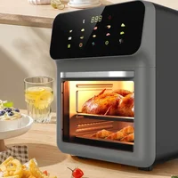 220V/12L Double layer visible air fryer Multi-functional oven Large capacity touch screen smart electric oven for home use 2