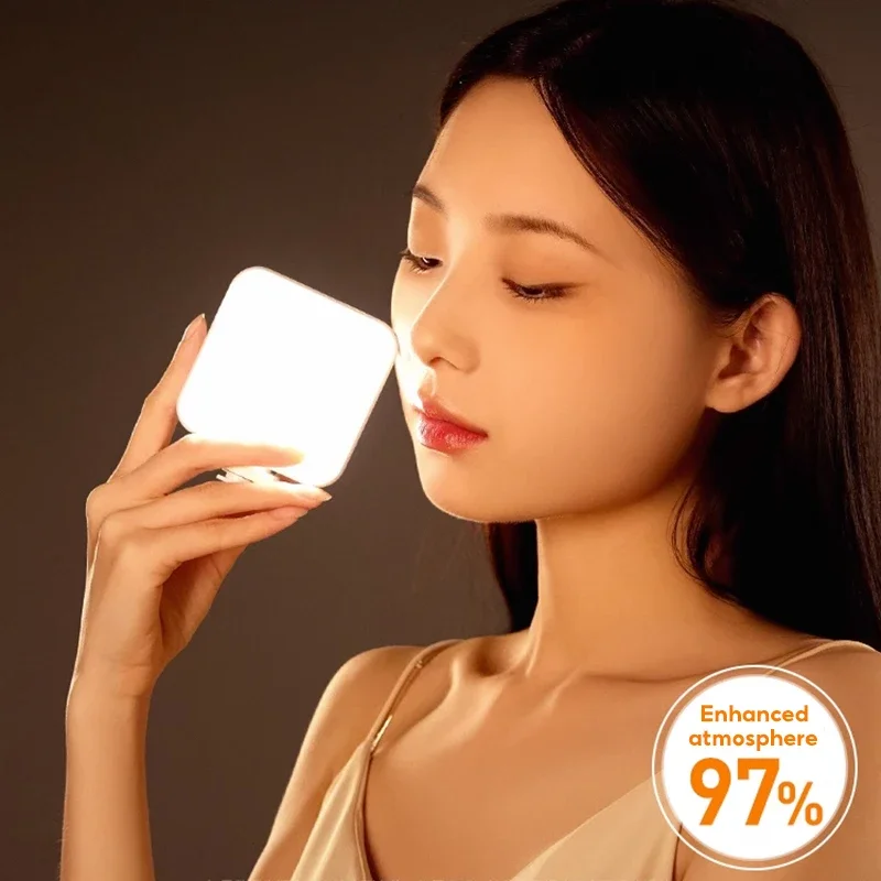 MoZhao Portable Phone Fill Light RGB Colorful Handheld Pocket Light Photography Selfie Live Mini Light Outdoor Led Soft Light