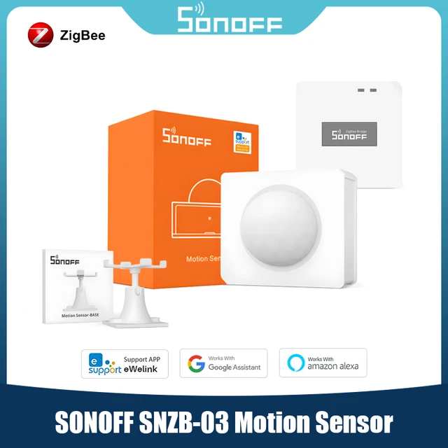 SONOFF Zigbee Smart Home Security Kit, Automation Controller System,Zigbee  Motion Sensor Works with Alexa, Google Home