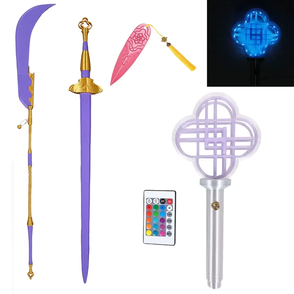 Kpop Demon Hunters Figures 3PC)Prop Sword, Cosplay Weapon Replica, Lightweight Display Piece Mira Sword From Kpop Demon Hunters