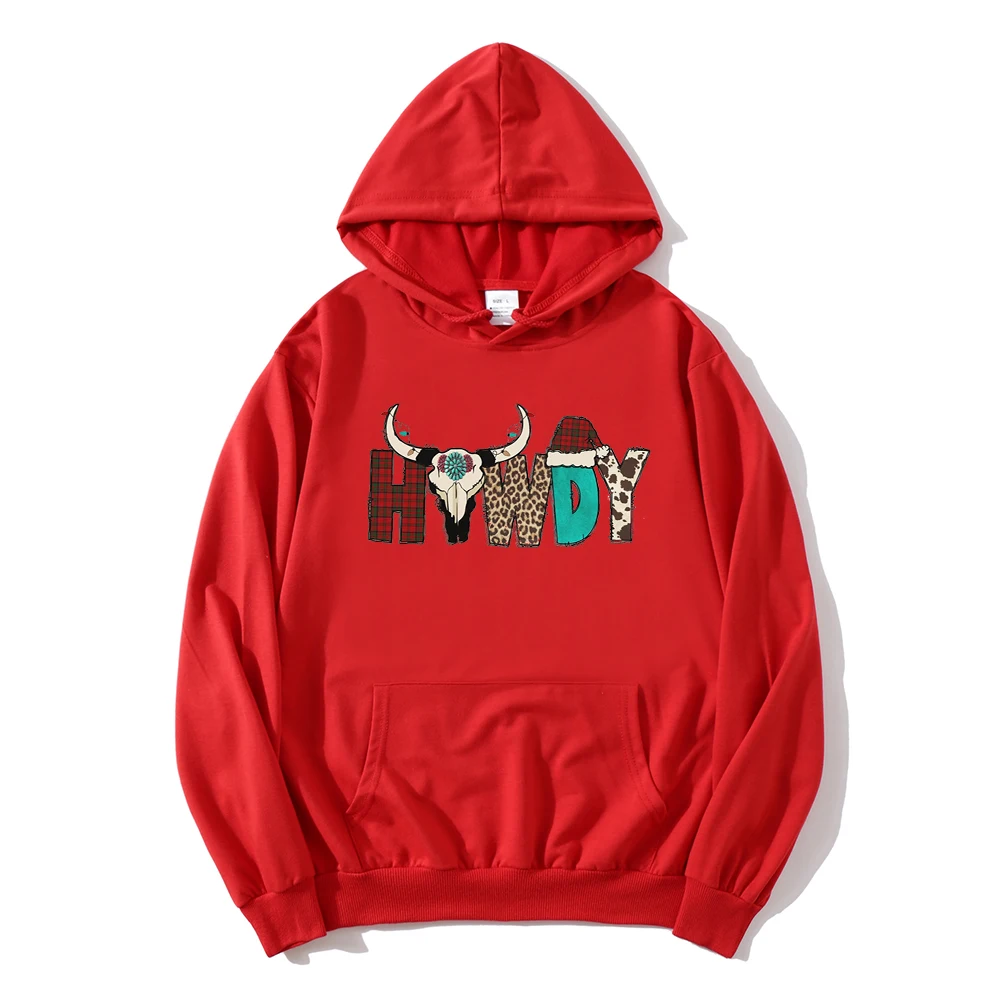 Christmas Hoodie Cowboy Christmas Sweatshirt Retro Christmas Women Clothing Comfort Colors Top Cute Christmas Hoodie Xmas