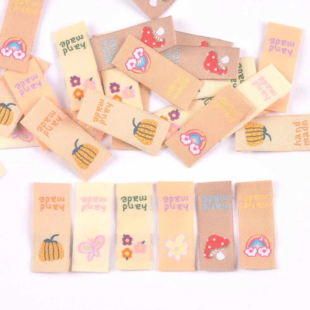 Description Picture 5 of item50Pcs Lovely Mushroom/Banana/Flower Embroidery Cloth Labels For Sewing Supplies Garment DIY Bags Hats Accessories Handmade Tags